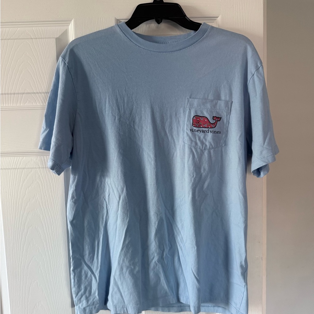 Vineyard Vines Men's Sky Blue Pocket Tee